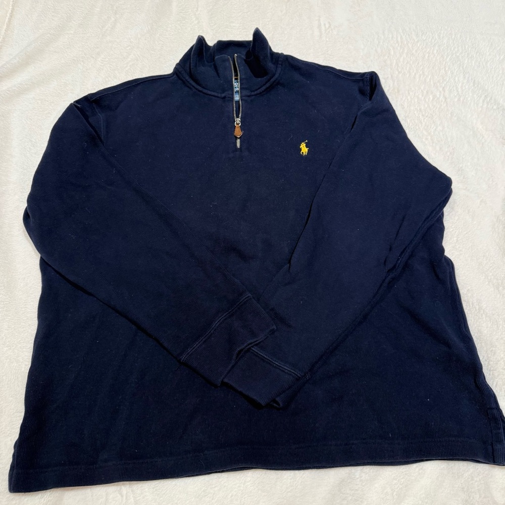 Ralph Lauren Dark Blue Half-Zip Sweater